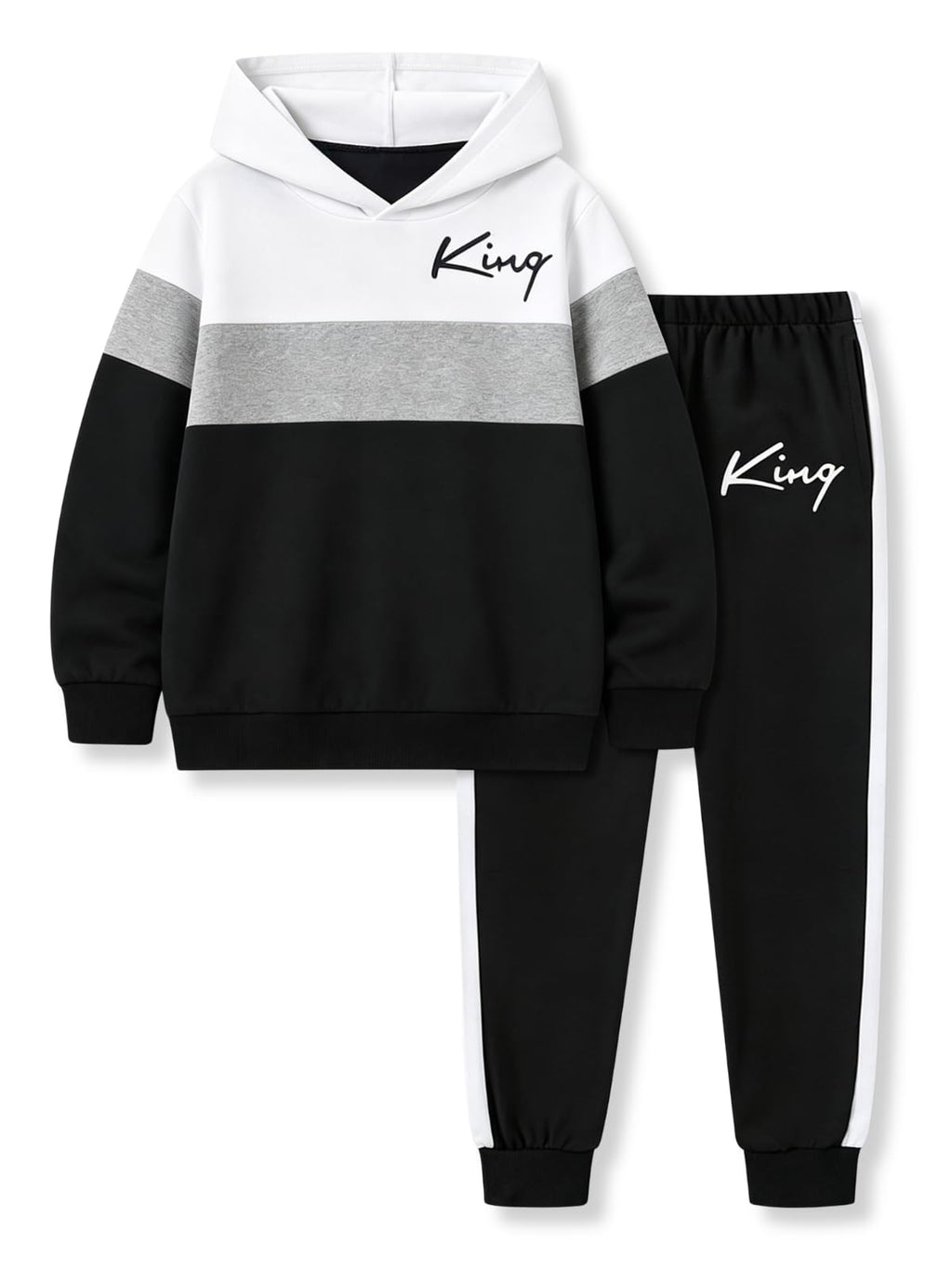 Kids Boys Clothes Fall Sweatshirts Pant Outfits Set Size 5-13