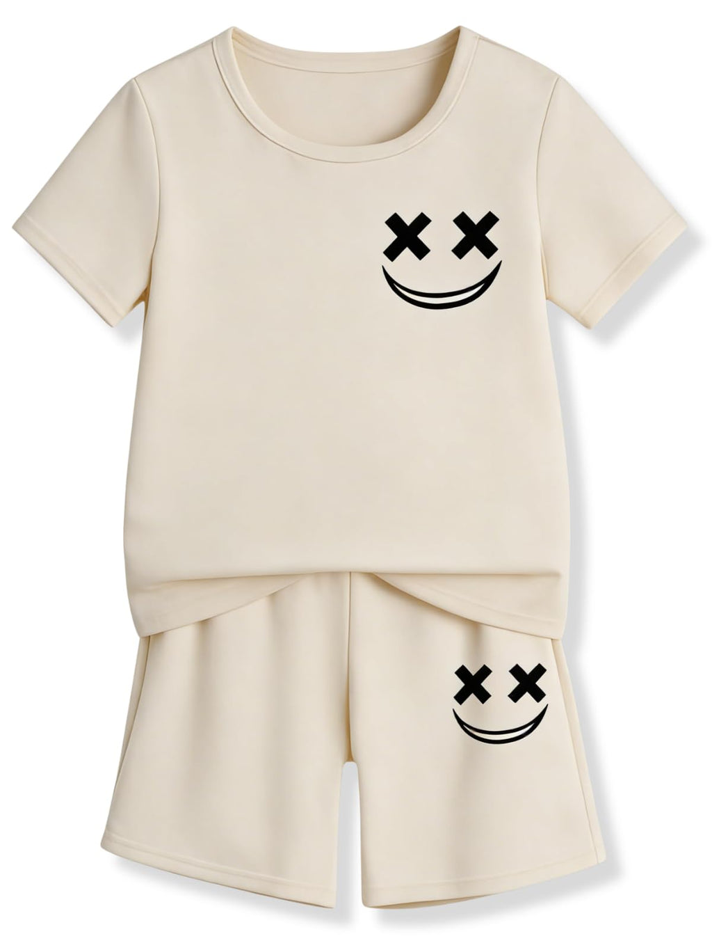 Boys Clothes Size 6-12 Years Short Sleeve T-Shirt & Shorts Set Casual Spring Summer Outfits