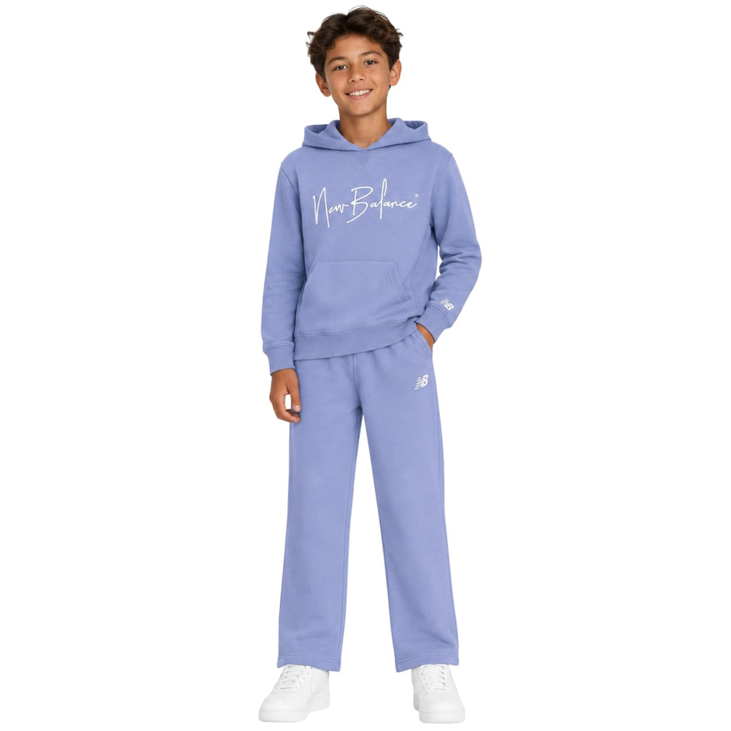 New Balance Boys 2-Piece Hoodie Jogger Set, Athletic Sweatsuit, Size 2T-12
