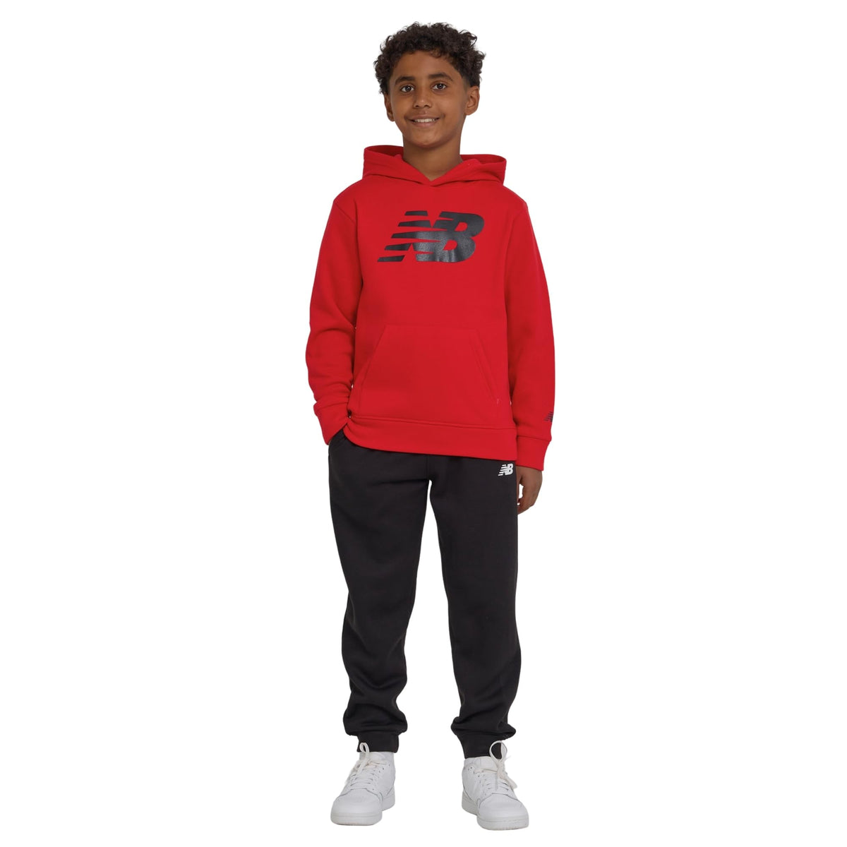 New Balance Boys 2-Piece Hoodie Jogger Set, Athletic Sweatsuit, Size 2T-12