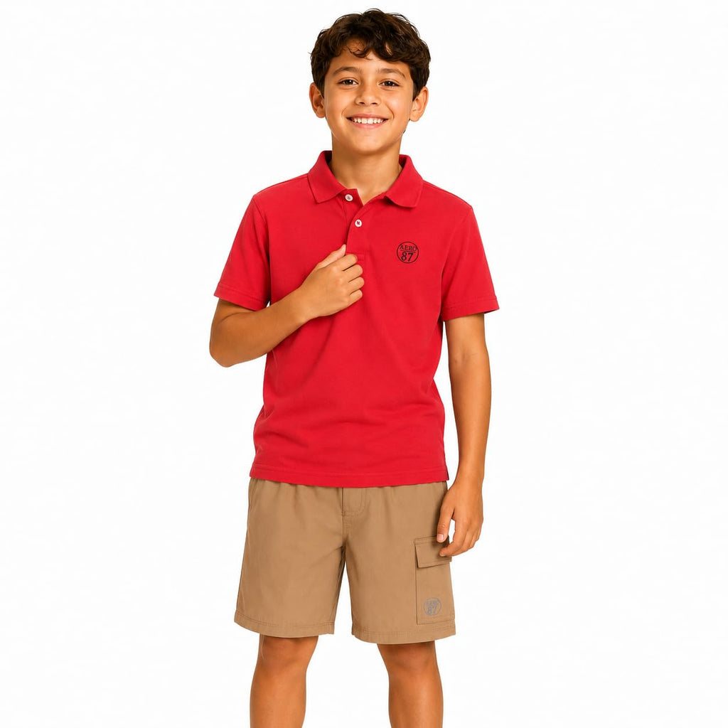 AEROPOSTALE Boys Shorts Set 2 Piece Polo Shirt and Matching Shorts
