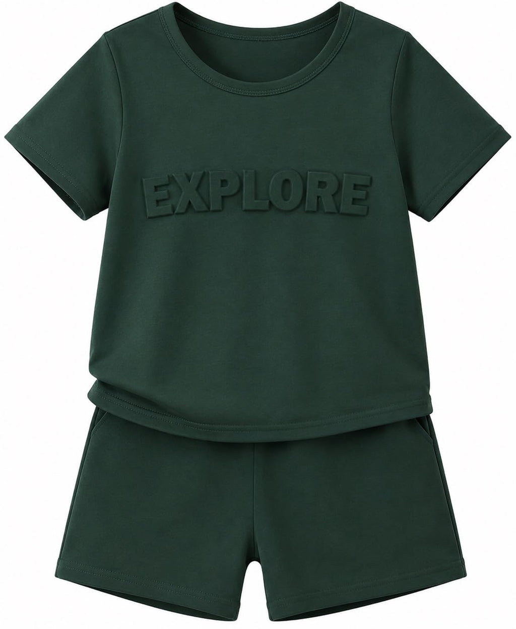 Boys Clothes Tie-Dye Letter Print Top + Casual Shorts 2PC Set Boys Summer Outfit Set for Aged 7-14