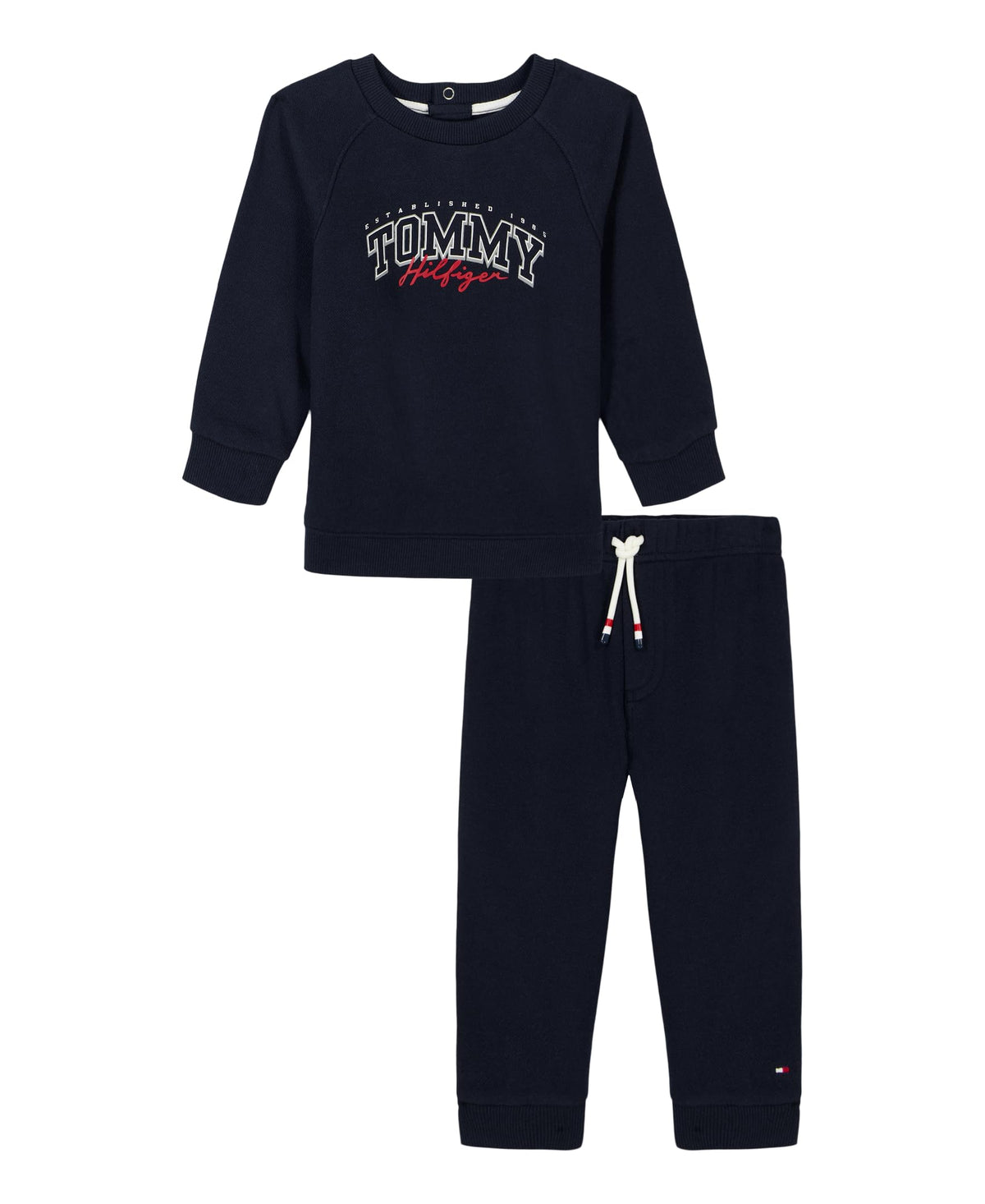 Tommy Hilfiger Baby Boys' 2-piece Fleece Set, Sweatshirt and Jogger Sweatpant