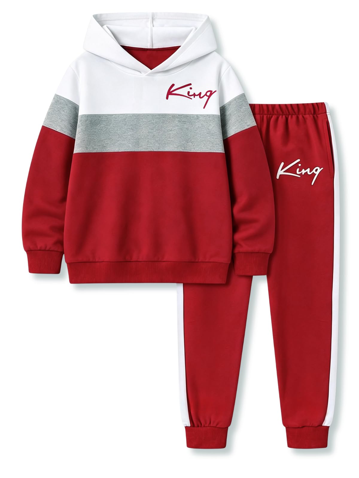 Kids Boys Clothes Fall Sweatshirts Pant Outfits Set Size 5-13