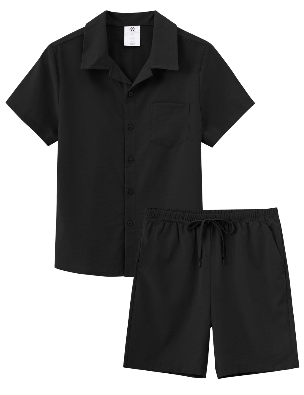 MoFiz Boys Short 2 Pieces Set Beach Vacation Outfits Texture Set Kids 6-18