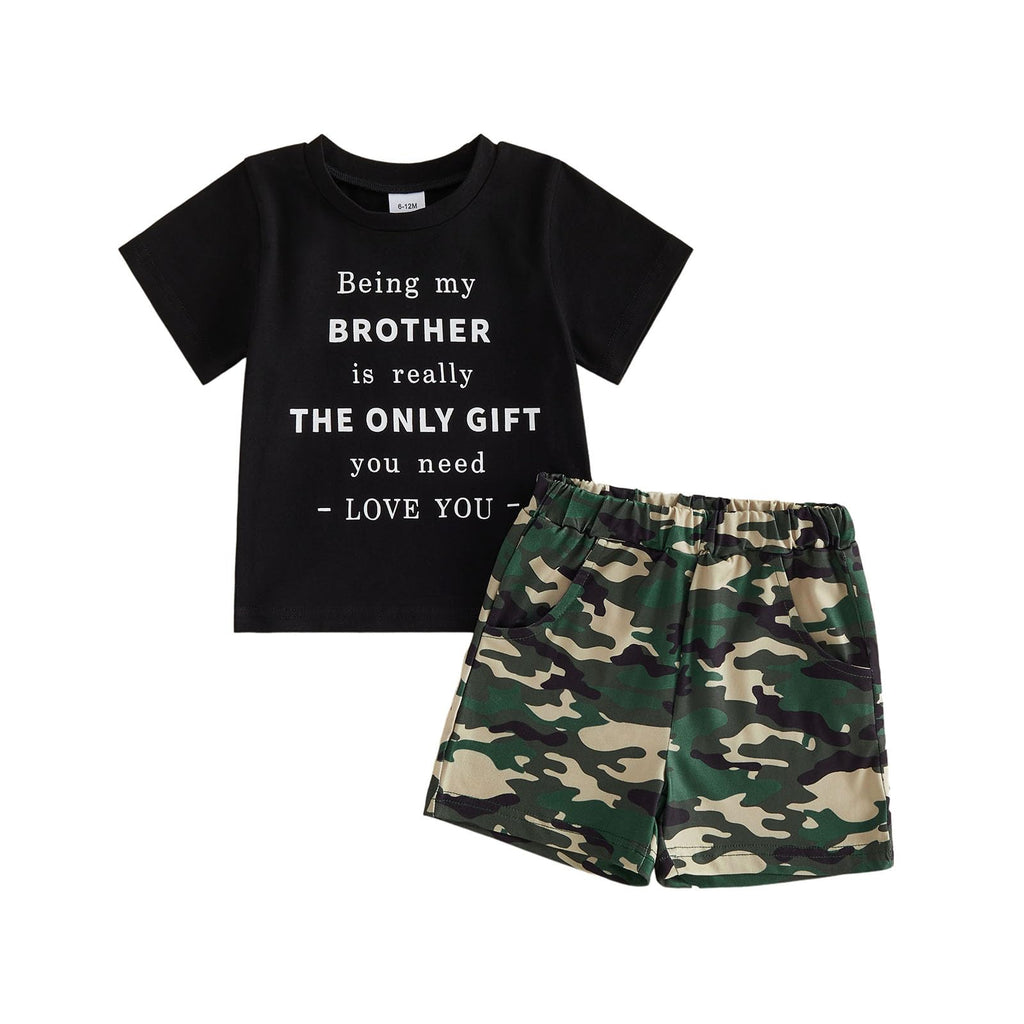 Kaipiclos Toddler Baby Boy Summer Outfit 6 12 18 24 Month 2T 3T 4T Boys Clothes Letters Shirt Truck Baby Tee + Shorts Set