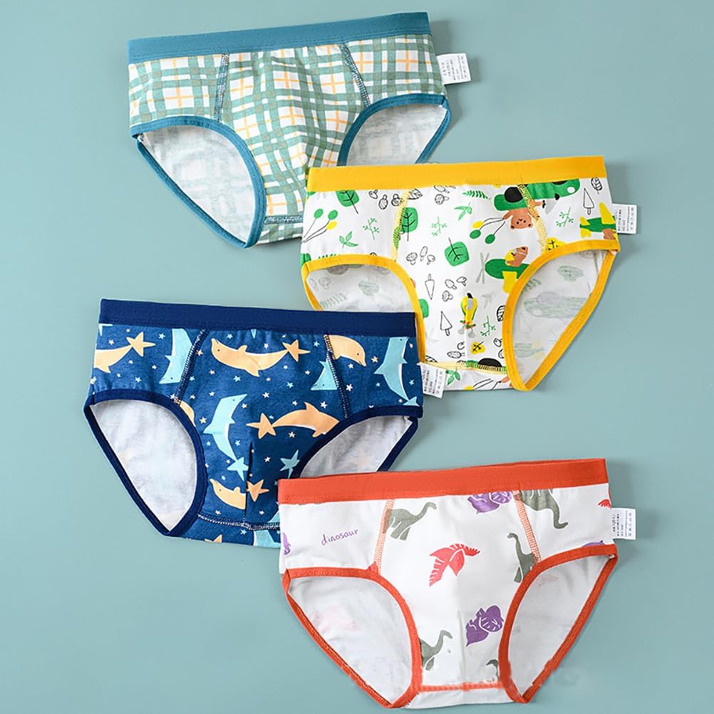 Briefs for Boys, 12 Pack Kids Underwear Toddler Pants