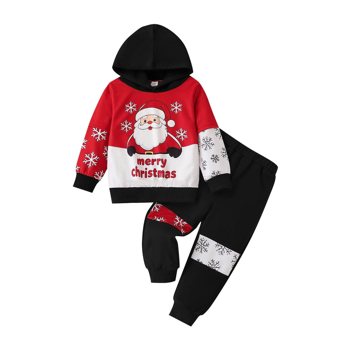 2-6T Toddler Baby Boy Clothes Color Blocking Hoodies + Pants Fall Winter Outfits