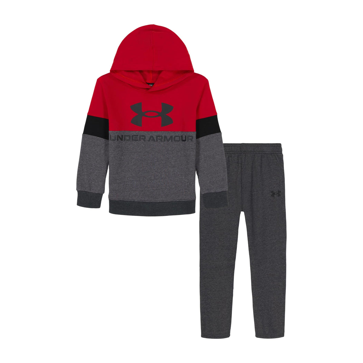 Under Armour Boys' 2-Piece Pullover Hoodie Sweatshirt and Fleece Pants Set