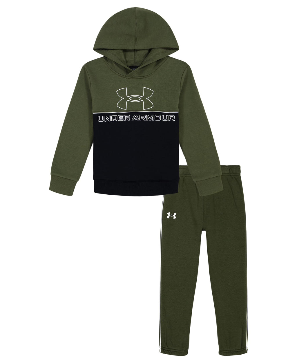 Under Armour Boys' 2-Piece Pullover Hoodie Sweatshirt and Fleece Pants Set