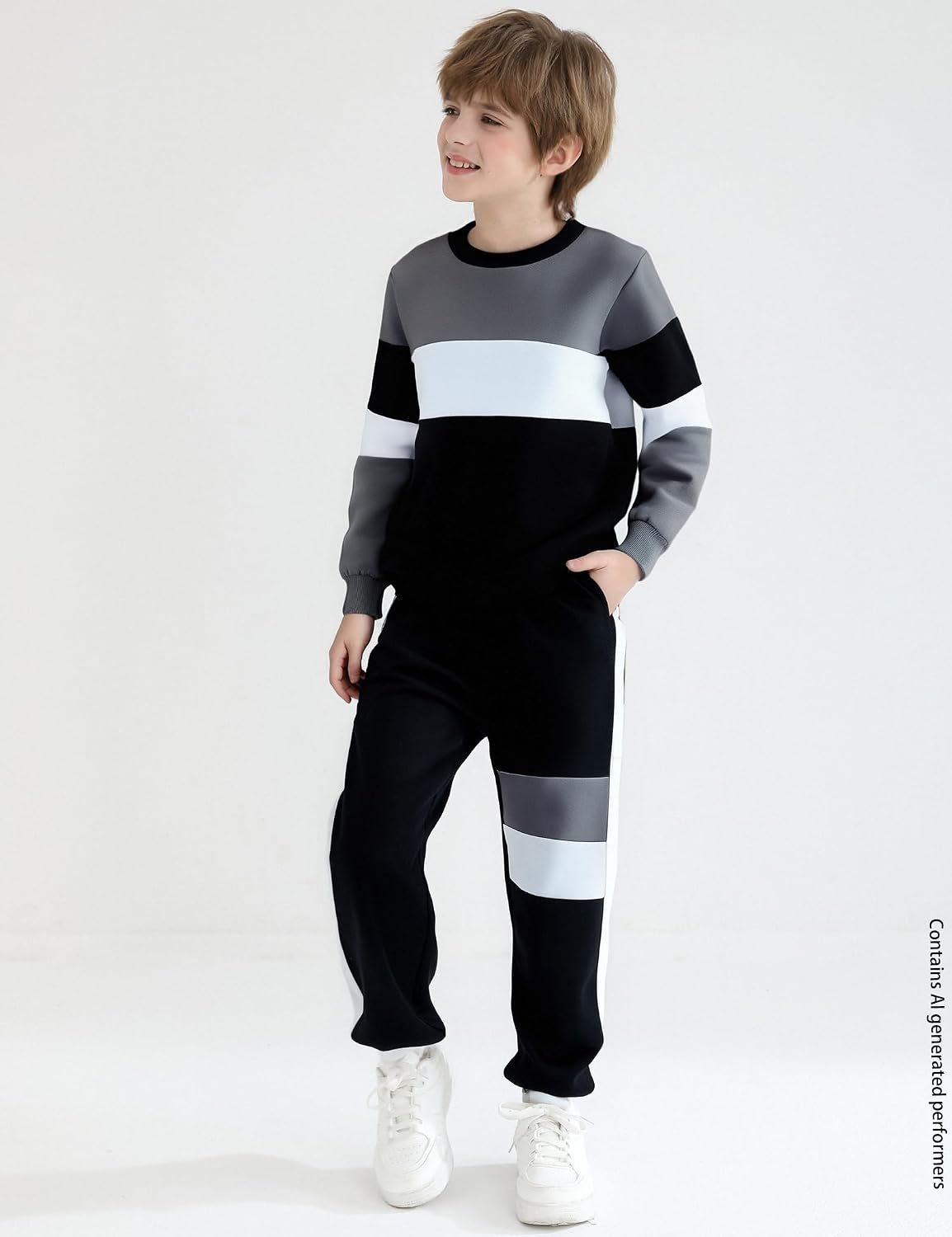 mkodopy Boys Clothes Hoodie Sweatsuits Tops and Pants Boys Fall Winter Outfits Boy Clothing Set