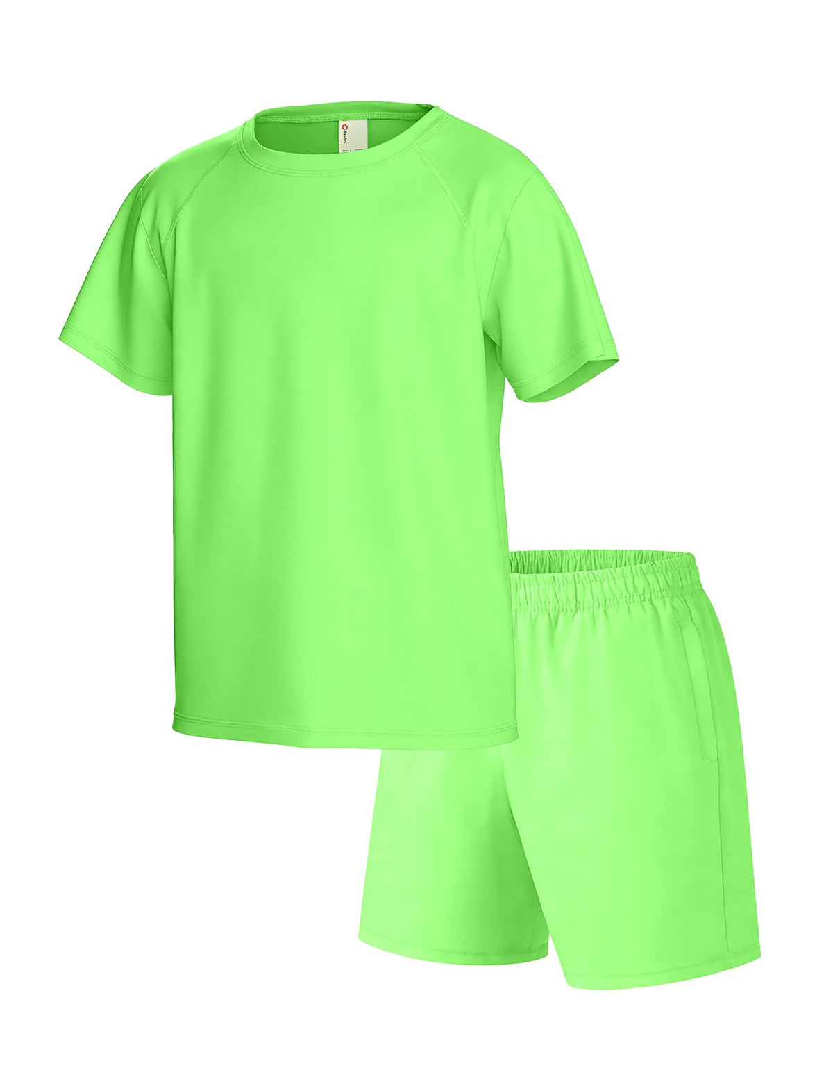 PATPAT Boys Athletic Short Set Crew Neck 2 Piece Active Sports Outfit 6-14Y