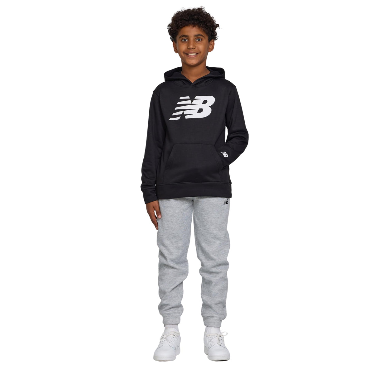 New Balance Boys 2-Piece Hoodie Jogger Set, Athletic Sweatsuit, Size 2T-12