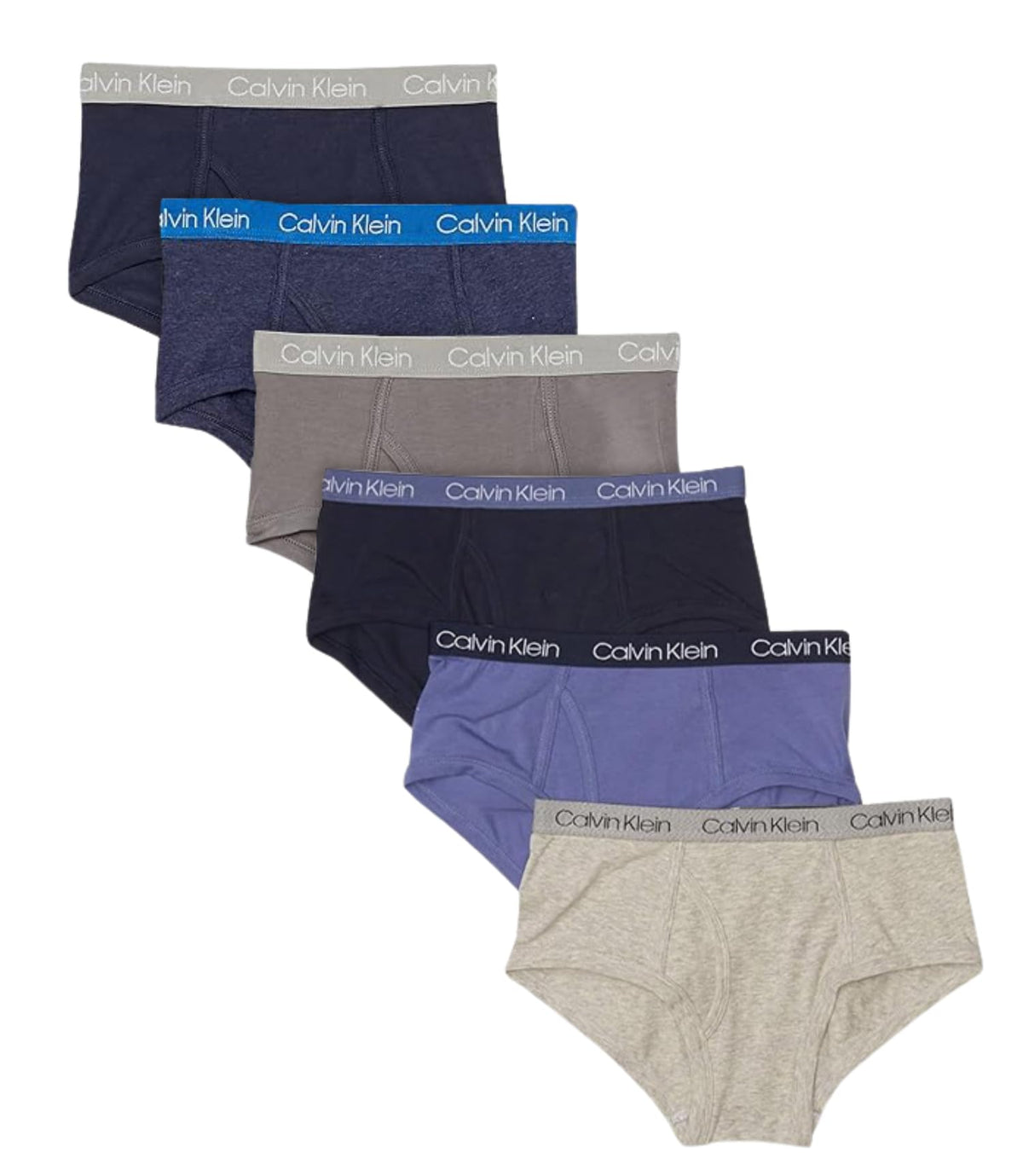 Calvin Klein Kids Boys' Modern Cotton Brief Underwear 6-Pack