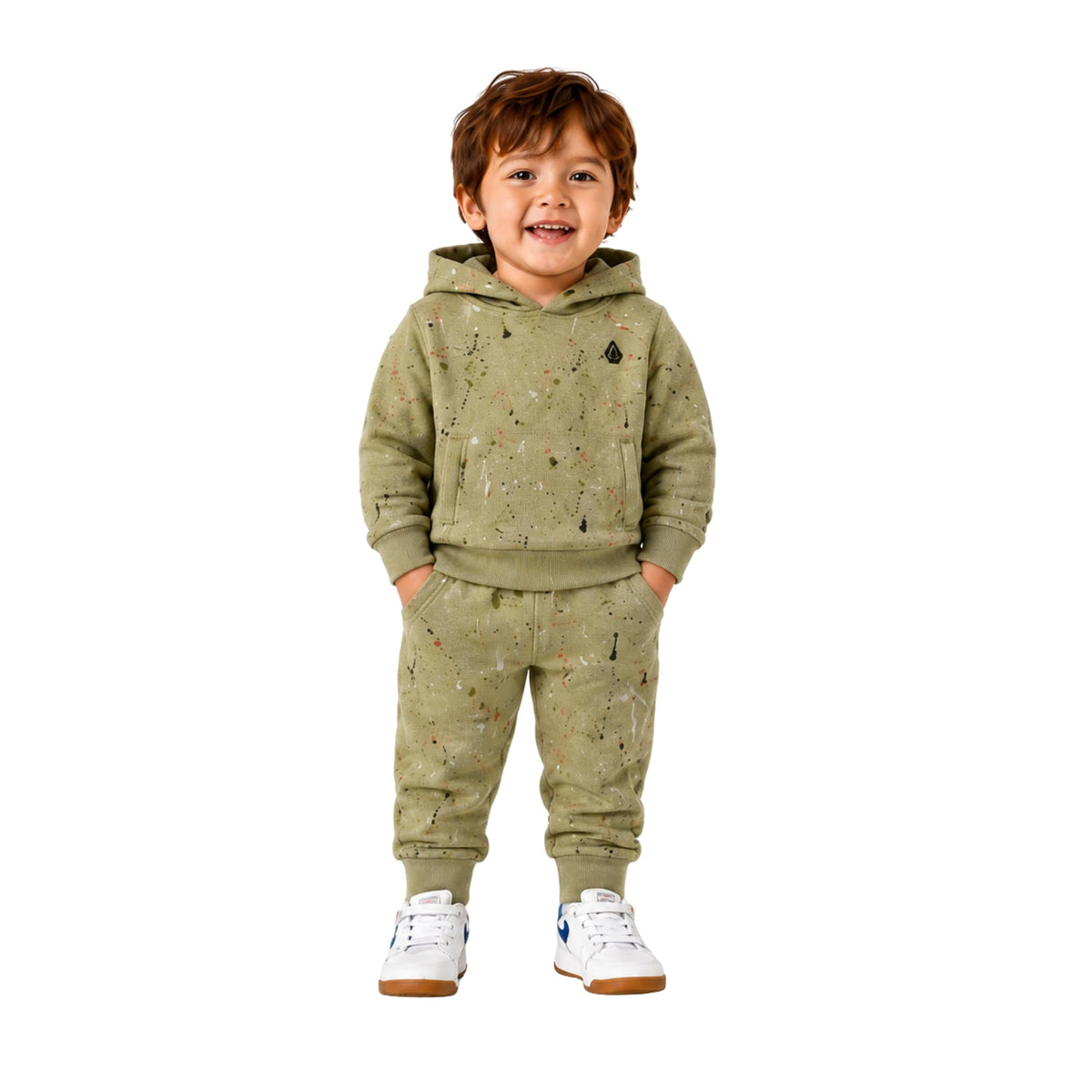 Volcom Infant Toddler Baby Boys 2-Piece Fleece Set - Hoodie & Jogger Pants