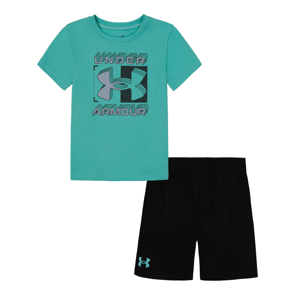 Under Armour Boys' 2-piece Short Sleeve Graphic T-Shirt and Shorts Set