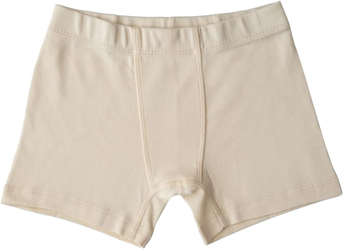 ORGANICKID Boys 100% Organic 100% Cotton Underwear GOTS Certified Kids Toddler Boxer Briefs Pack of 3