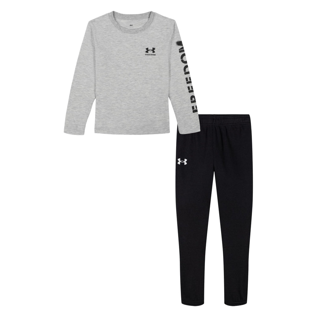 Under Armour Boys' 2-Piece Long Sleeve Tee and Pants, Outdoor Collection