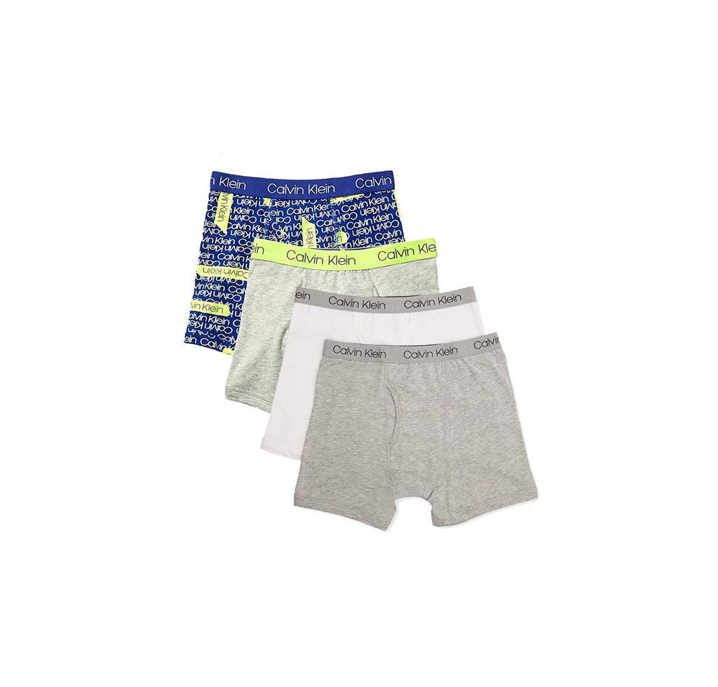 Calvin Klein Boys' Underwear Four Pack Boxer Brief Value Pack