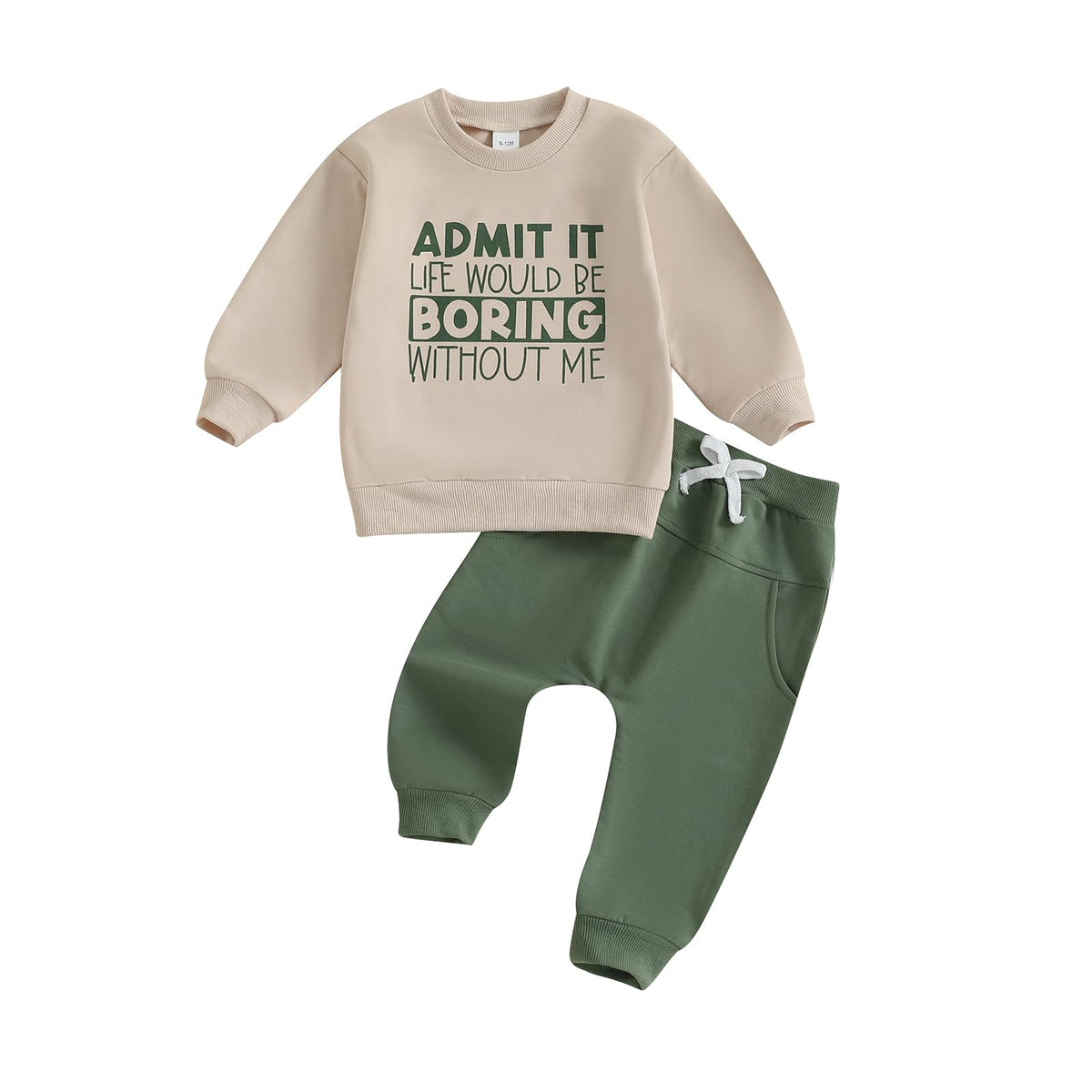 Toddler Baby Boy Fall Clothes Letter Print Tops Pants Outfits