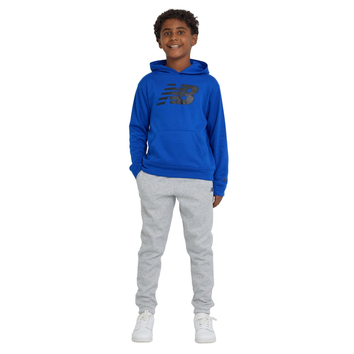 New Balance Boys 2-Piece Hoodie Jogger Set, Athletic Sweatsuit, Size 2T-12
