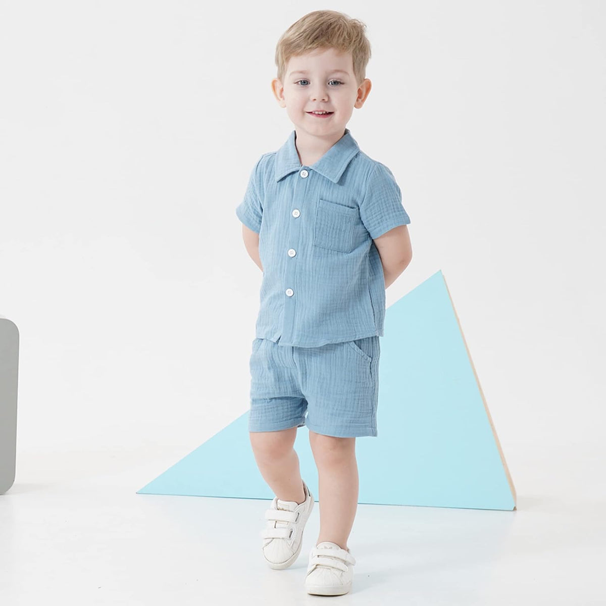 Toddler Baby Boy Clothes Summer Outfits Cotton Short Sleeve T-Shirt Dinosaurs Shorts Set Boy Clothes Outfits Set