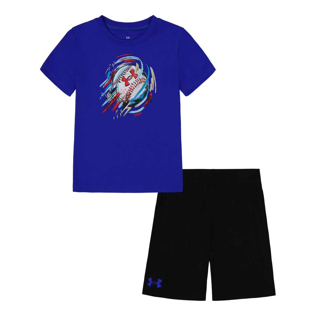 Under Armour Boys' 2-piece Short Sleeve Graphic T-Shirt and Shorts Set