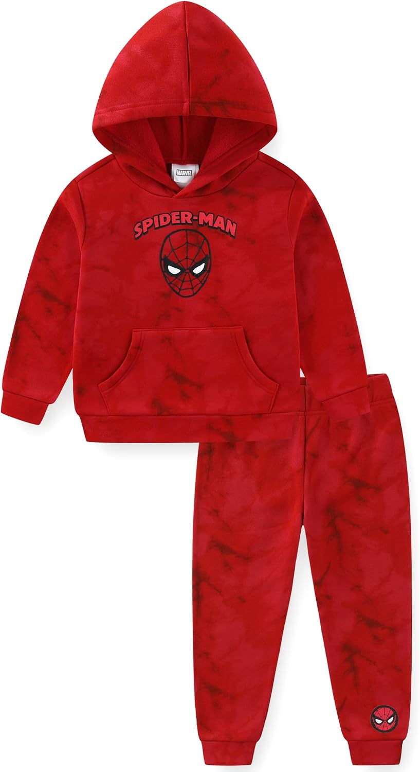 Marvel Spider-Man Boys 2 Pc Hoodie and Pants Set for Toddlers to Big Kids