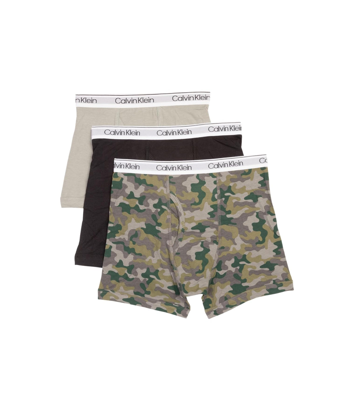 Calvin Klein boys Calvin Klein Boys' Modern Cotton Boxer Brief Underwear 3-pack