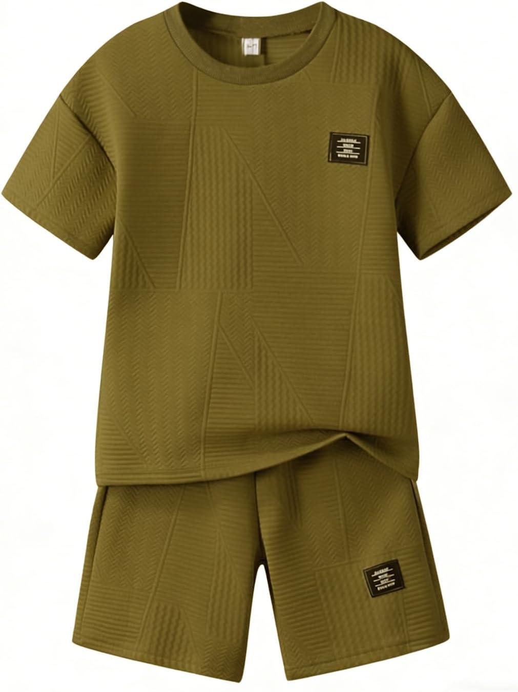 Cakaner Tween Boys Clothes Summer Short Sleeve Top & Shorts Set 2-Piece Casual Outfit Size 6-12 Years