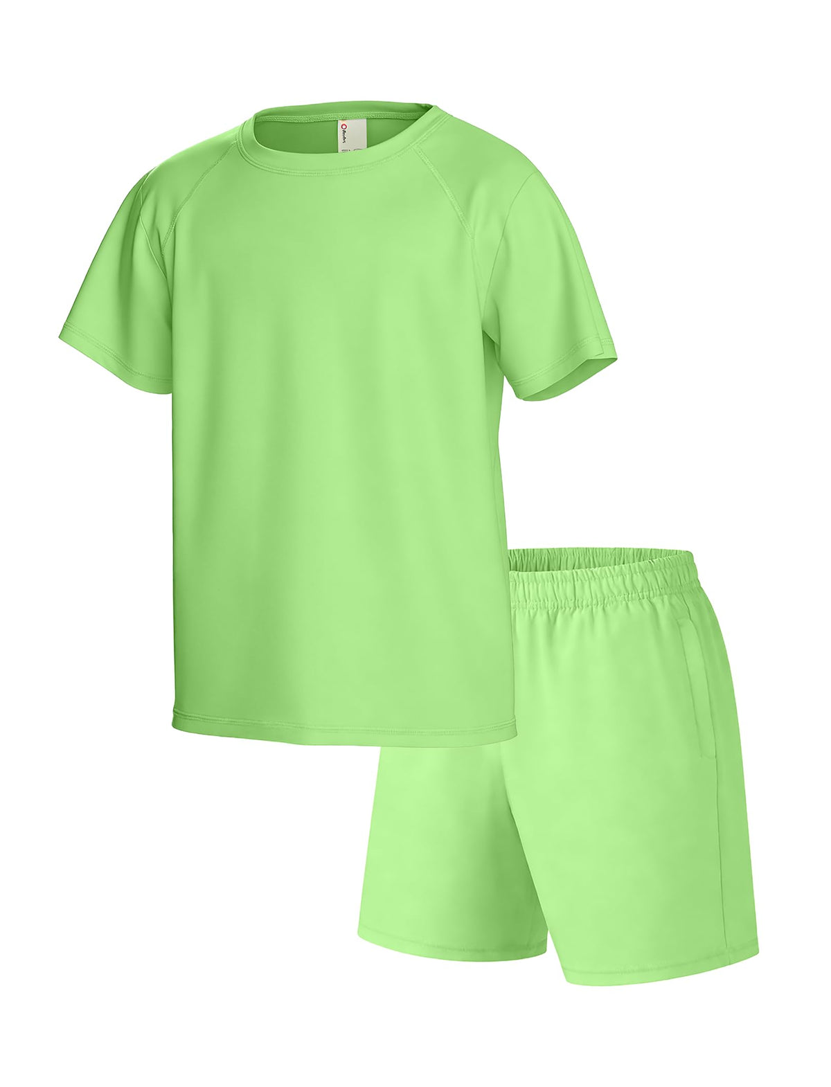 PATPAT Boys Athletic Short Set Crew Neck 2 Piece Active Sports Outfit 6-14Y