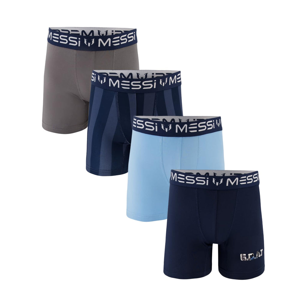 MESSI BOYS 4PK STRETCH BOXER BRIEFS