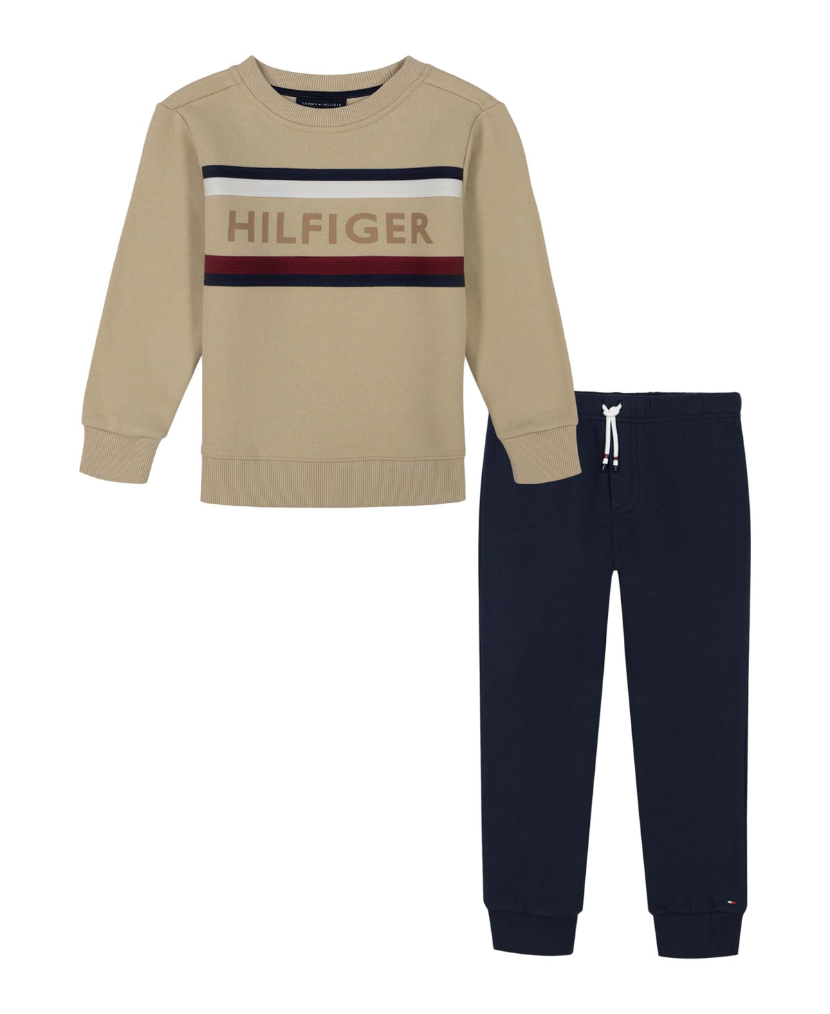 Tommy Hilfiger Baby Boys' 2-piece Fleece Set, Sweatshirt and Jogger Sweatpant
