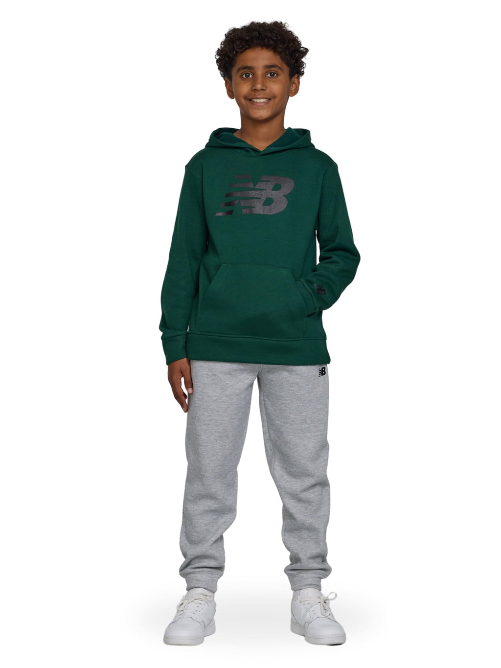 New Balance Boys 2-Piece Hoodie Jogger Set, Athletic Sweatsuit, Size 2T-12
