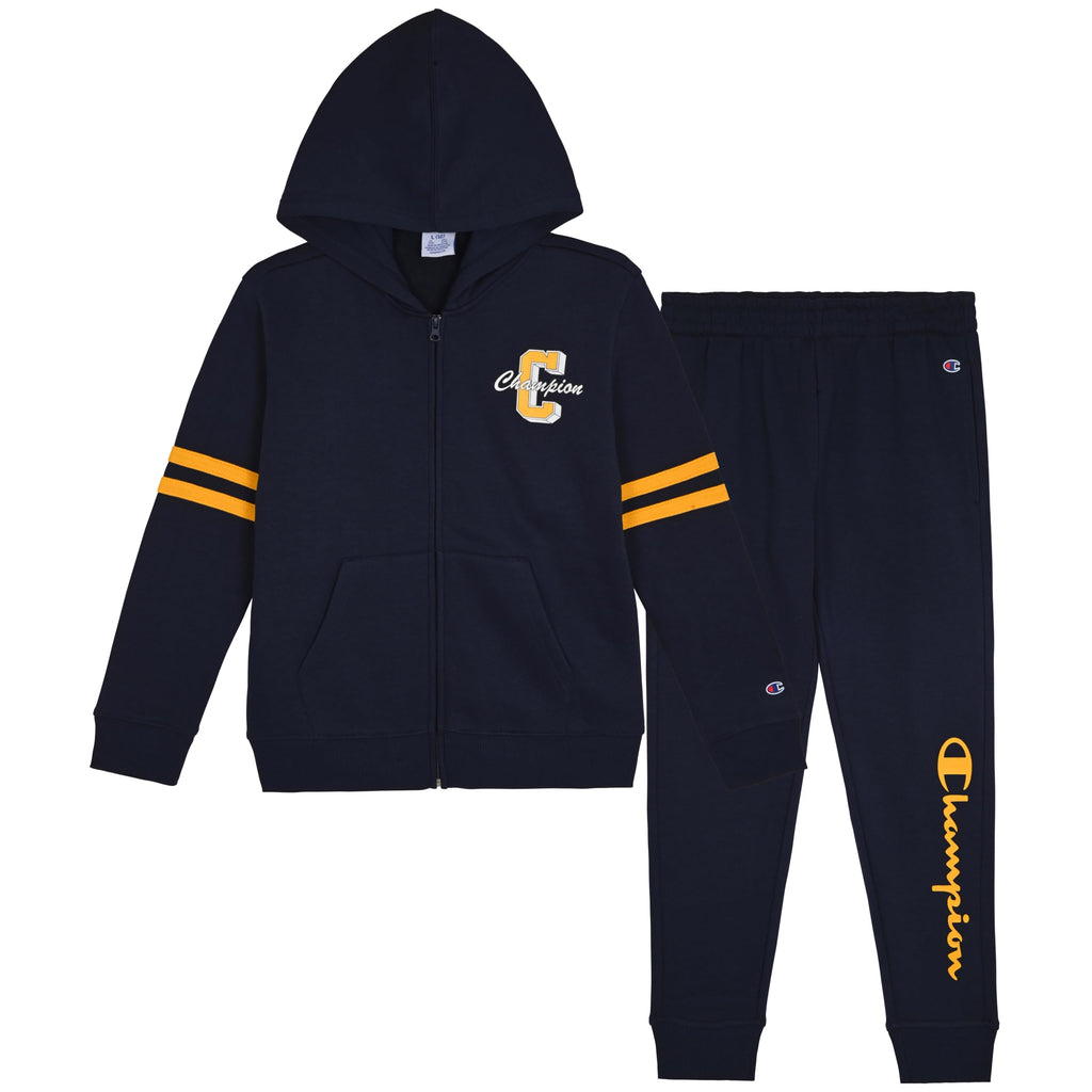 Champion Boys Jogger Set Fleece Hoodie and Sweatpants Tracksuit