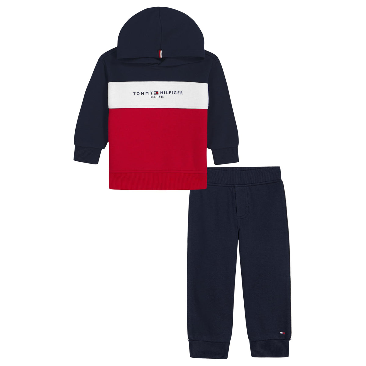 Tommy Hilfiger Baby Boys' 2-piece Fleece Set, Sweatshirt and Jogger Sweatpant