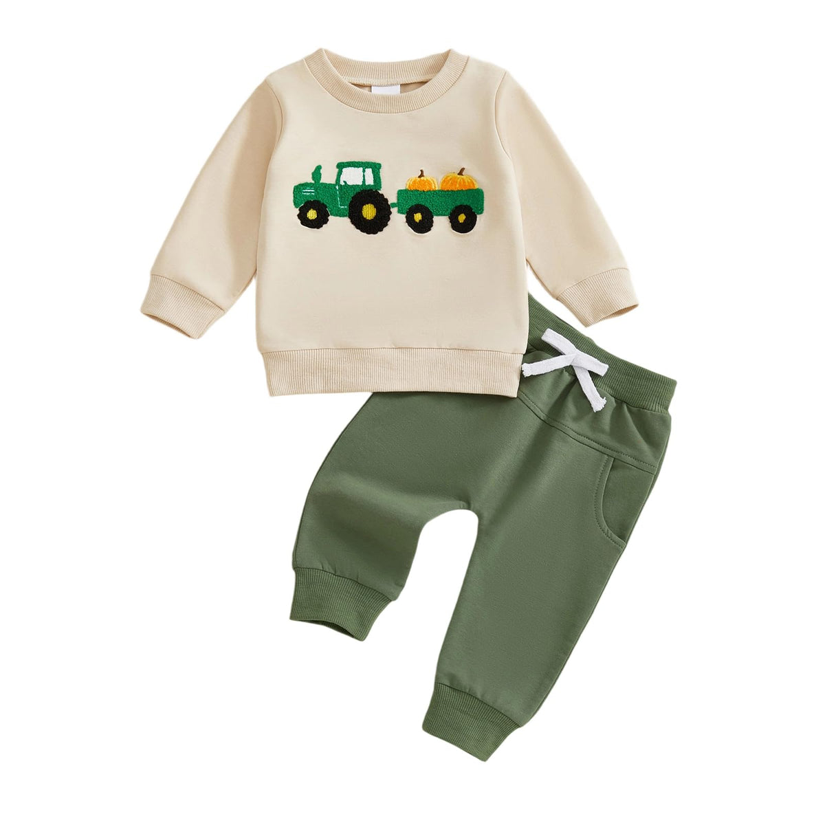 Baby Boy Outfits Embroidered Sweatshirt Pants Set Fall Winter Clothes