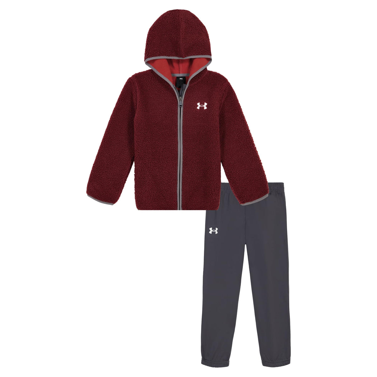 Under Armour Boys' 2-Piece Full Zip Hoodie Sweatshirt and Fleece Pants