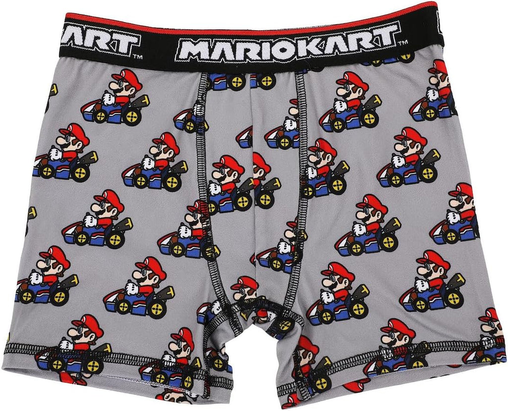 Bioworld Mario Kart All-Over Prints Boys' Boxer Briefs Multipack (5 Pack)