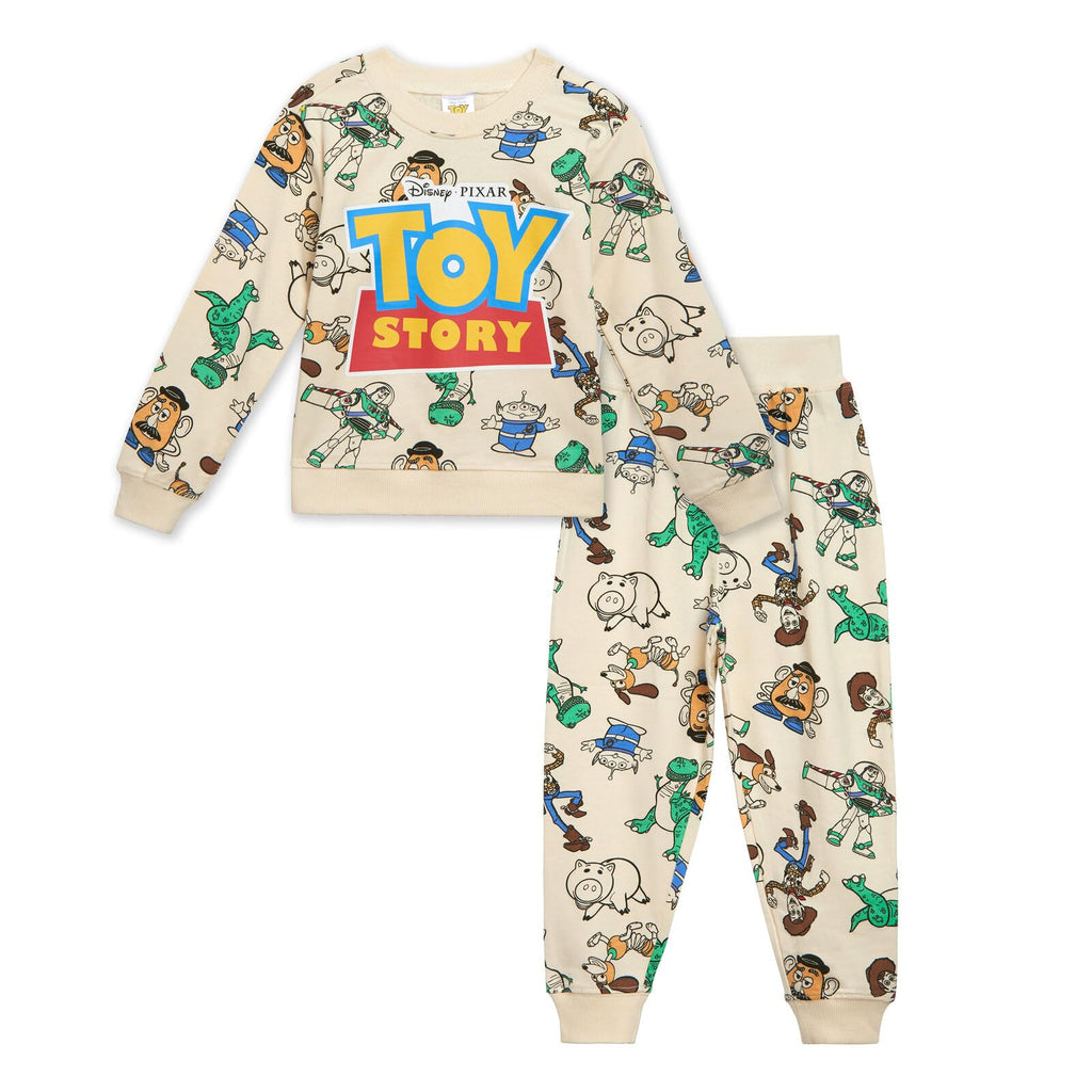 Disney French Terry Sweatshirt and Jogger Pants Outfit Set Toddler to Big Kid Sizes (2T - 10-12)