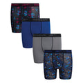 Reebok Boys Boxer Briefs - 4 Pack Performance Underwear Boxers, 5" Inseam