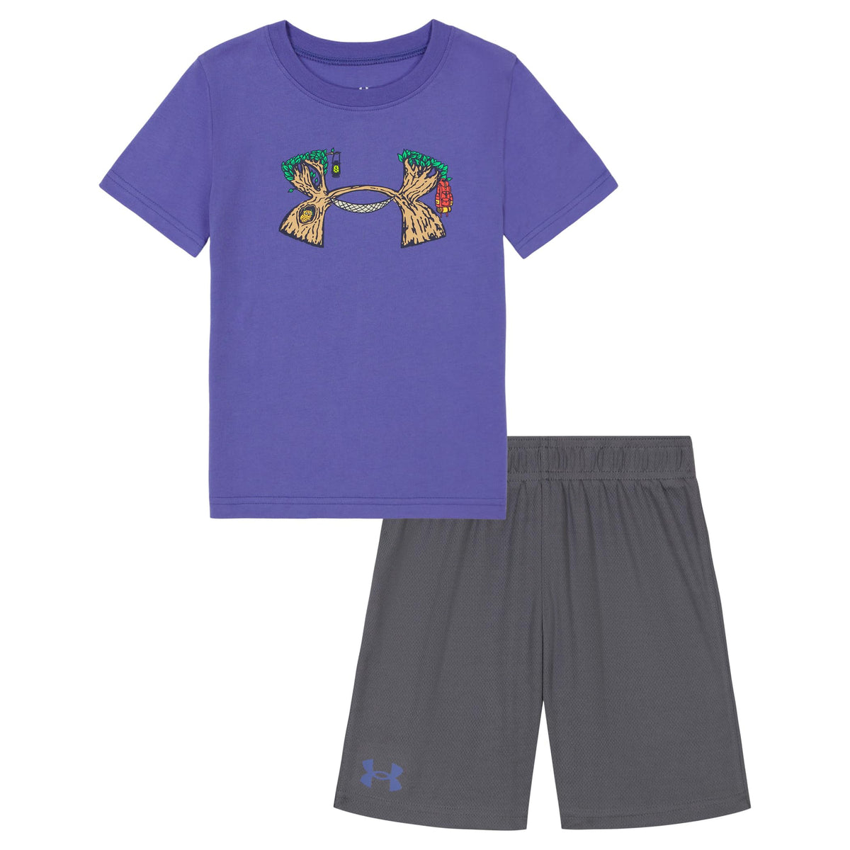Under Armour Boys' 2-Piece Short Sleeve Tee and Shorts, Outdoor Collection