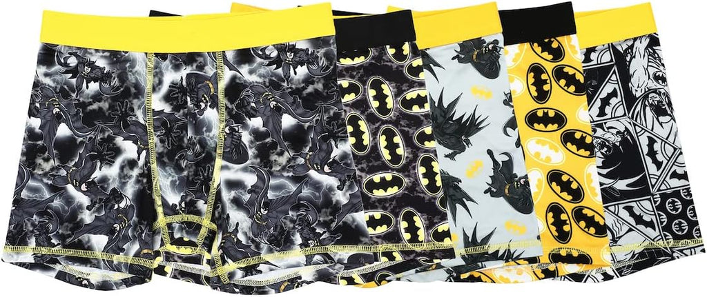 Bioworld DC Comics Batman Boxers Bat Logo 5pk Boys Underwear Boxer Shorts