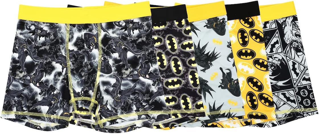 Bioworld DC Comics Batman Boxers Bat Logo 5pk Boys Underwear Boxer Shorts