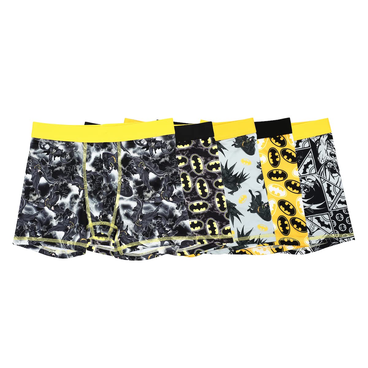 Bioworld DC Comics Batman Boxers Bat Logo 5pk Boys Underwear Boxer Shorts