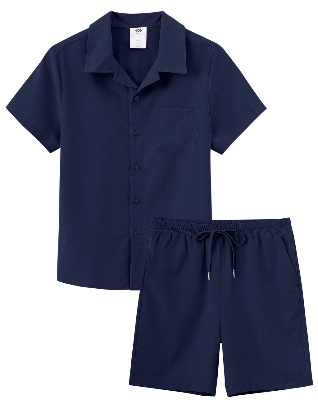 MoFiz Boys Short 2 Pieces Set Beach Vacation Outfits Texture Set Kids 6-18