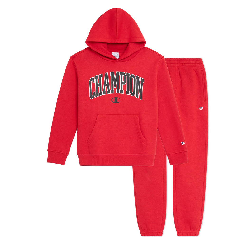 Champion Boys Jogger Set Fleece Hoodie and Sweatpants Tracksuit