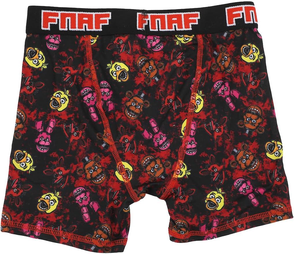 Bioworld Five Nights at Freddy's 5-Pack of Boys' Character Boxer Briefs