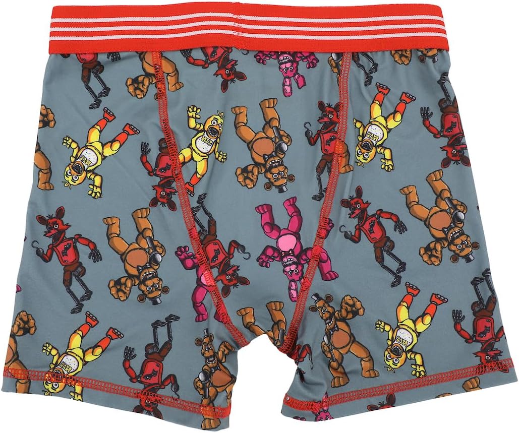 Bioworld Five Nights at Freddy's 5-Pack of Boys' Character Boxer Briefs