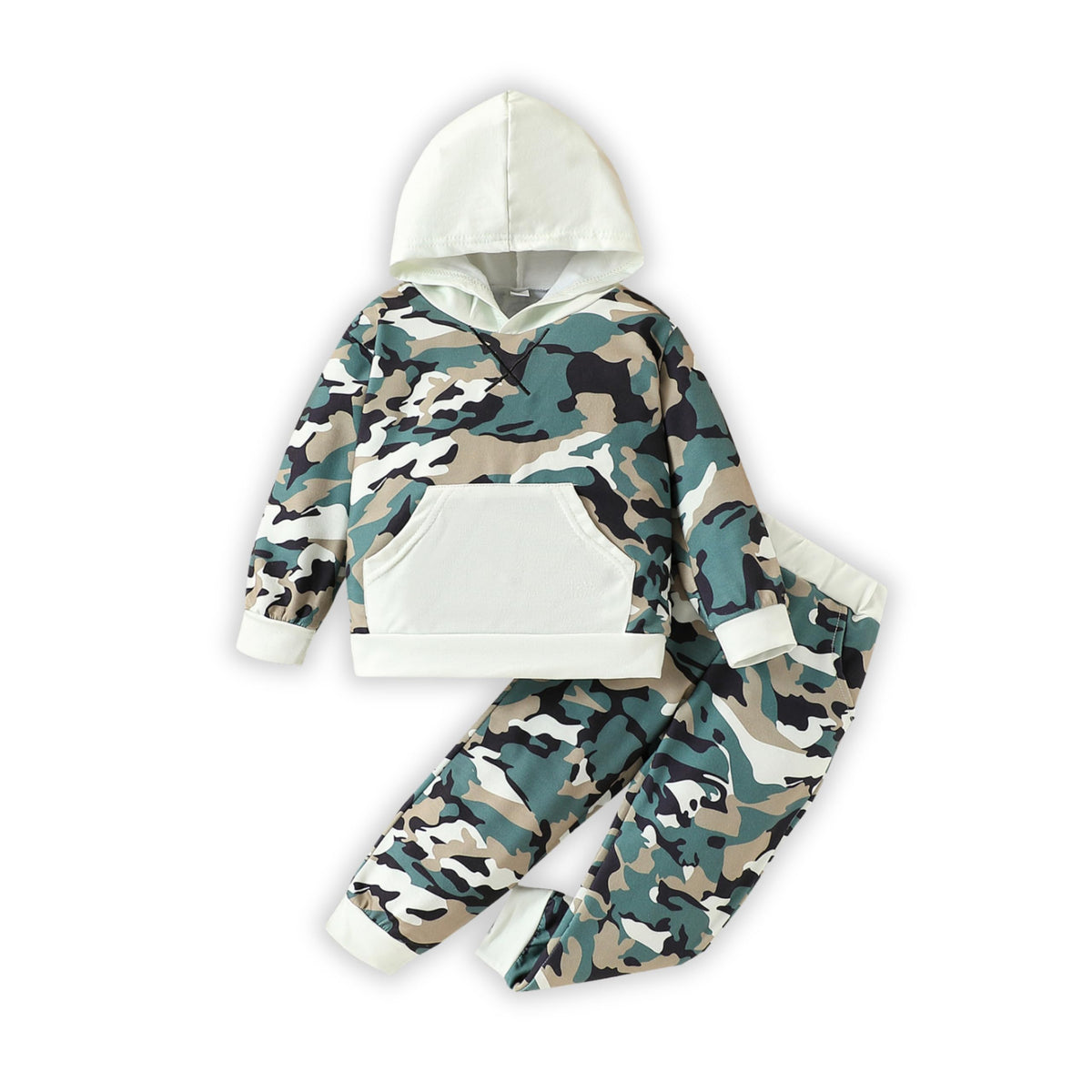 2-6T Toddler Baby Boy Clothes Color Blocking Hoodies + Pants Fall Winter Outfits